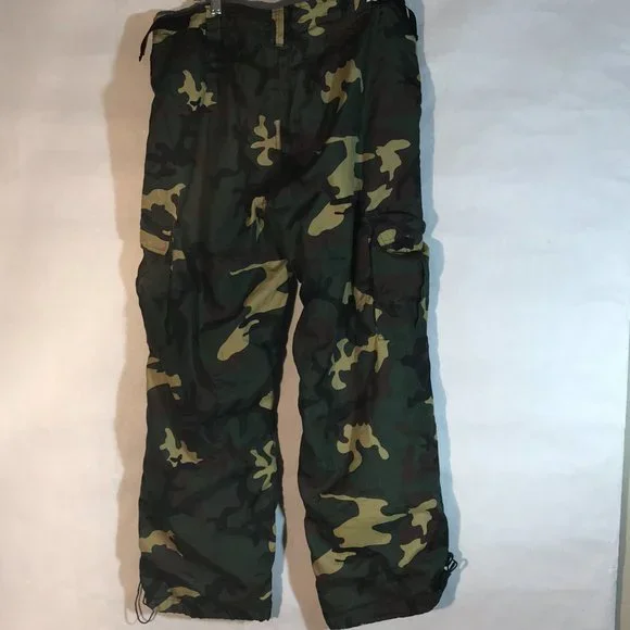 Army Camo Camouflage Fatigue Military Pants  Waist 36 - Picture 12 of 13